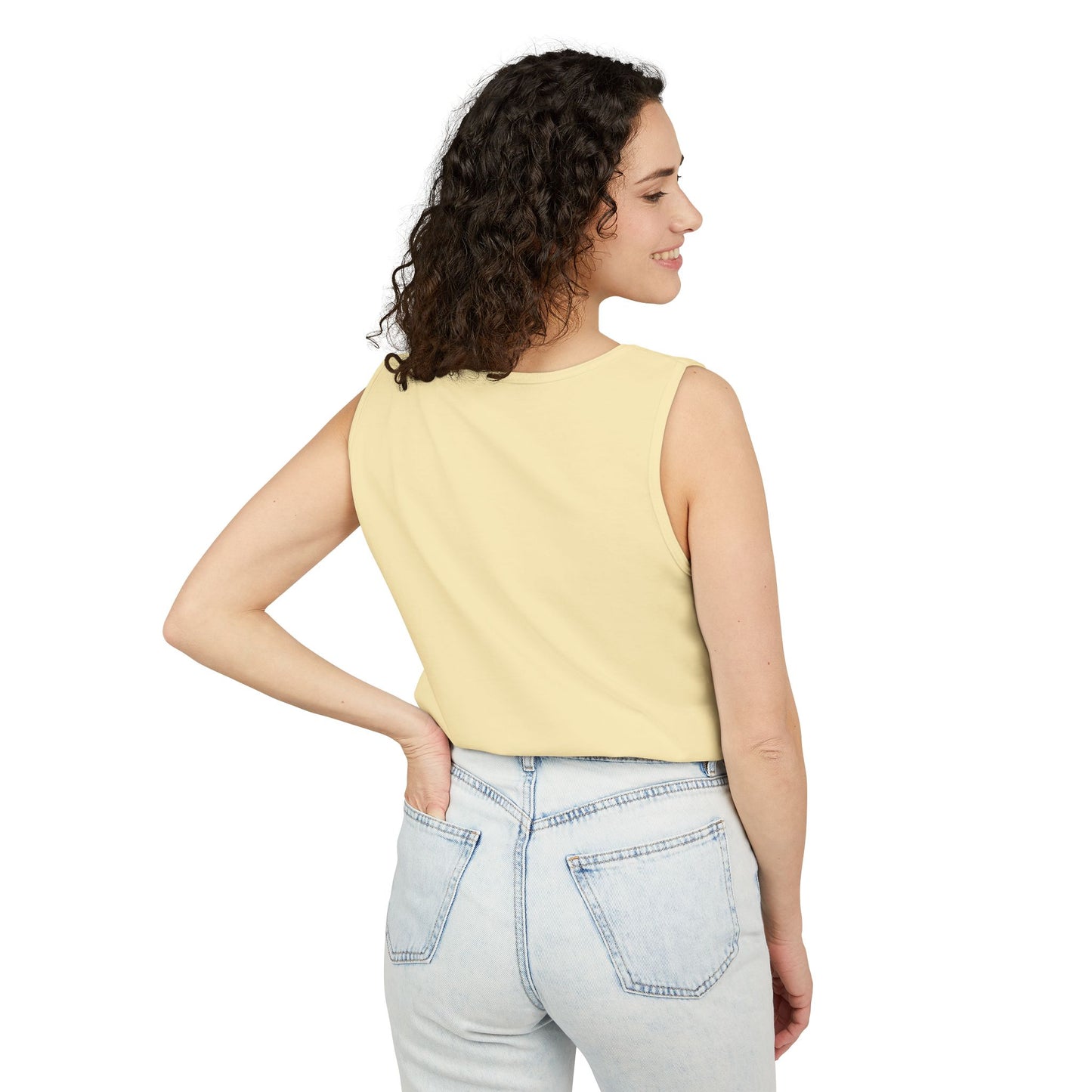 Sunshine Yoga Shack Unisex Garment-Dyed Tank Top - Perfect for Summer Yoga and Relaxation