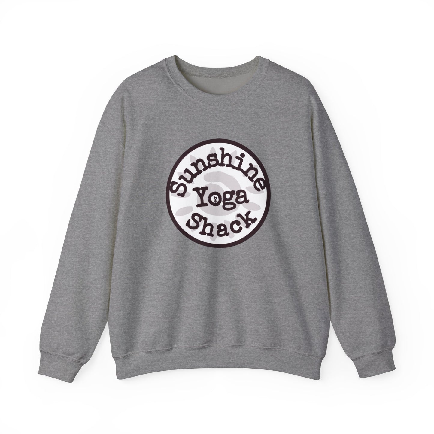 Sunshine Yoga Shack Unisex Crewneck Sweatshirt - Cozy Comfort for Yoga Lovers