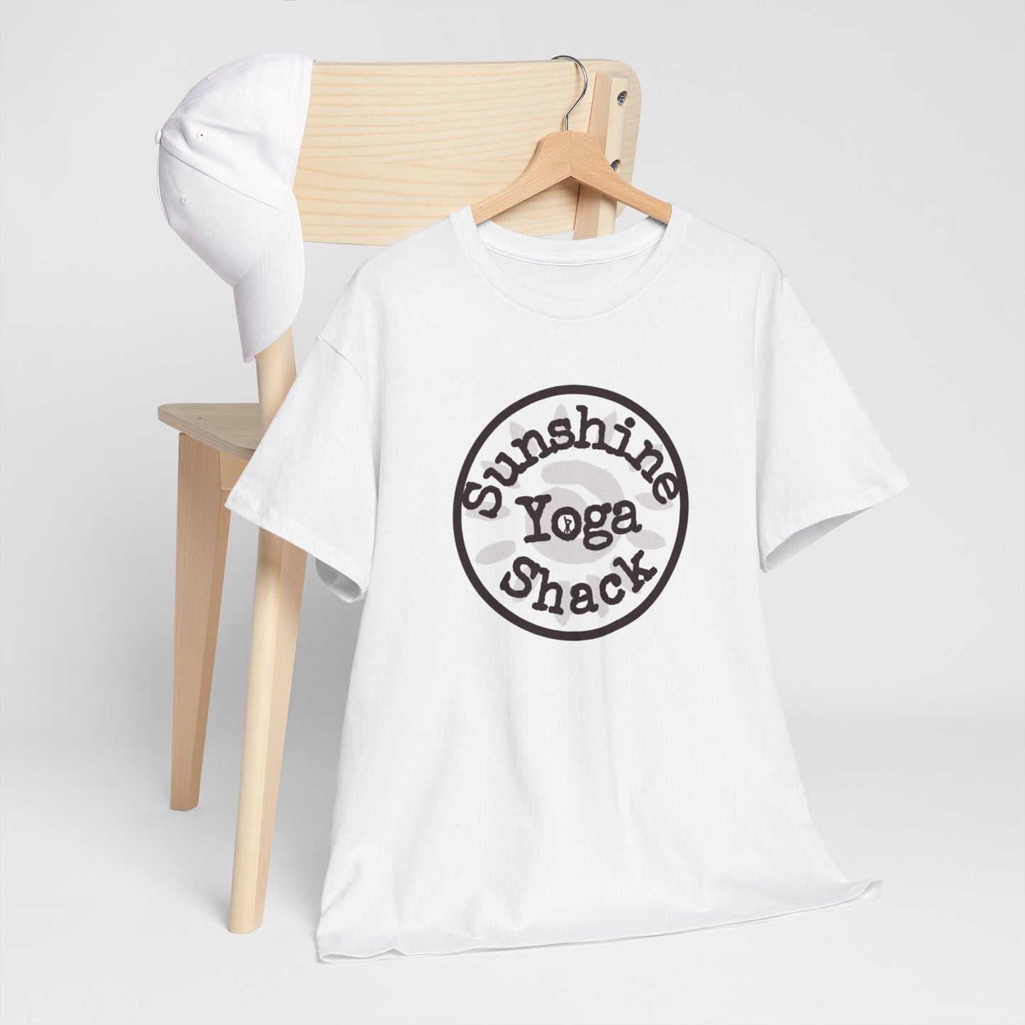 Sunshine Yoga Shack Unisex Heavy Cotton Tee - Perfect for Yoga & Relaxation