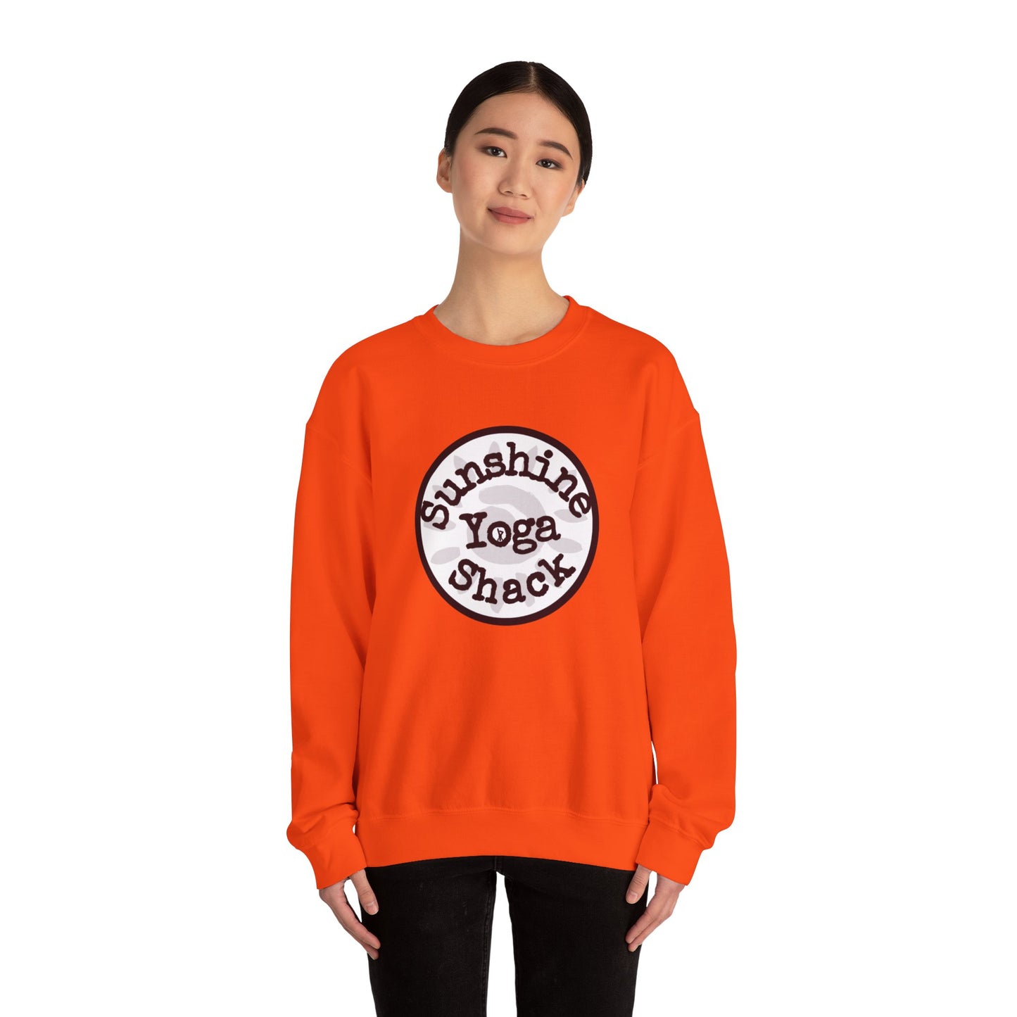 Sunshine Yoga Shack Unisex Crewneck Sweatshirt - Cozy Comfort for Yoga Lovers