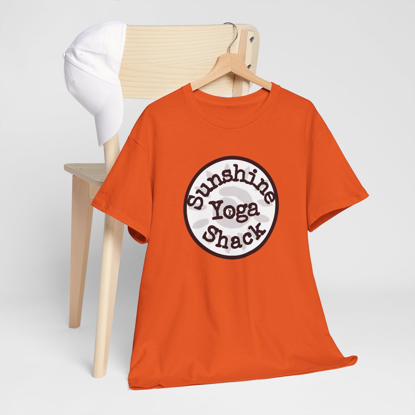 Sunshine Yoga Shack Unisex Heavy Cotton Tee - Perfect for Yoga & Relaxation