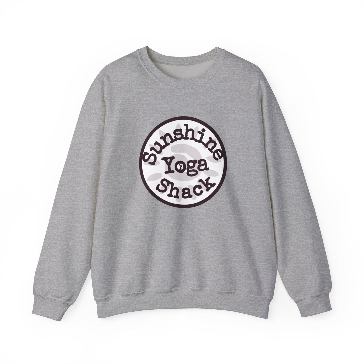 Sunshine Yoga Shack Unisex Crewneck Sweatshirt - Cozy Comfort for Yoga Lovers