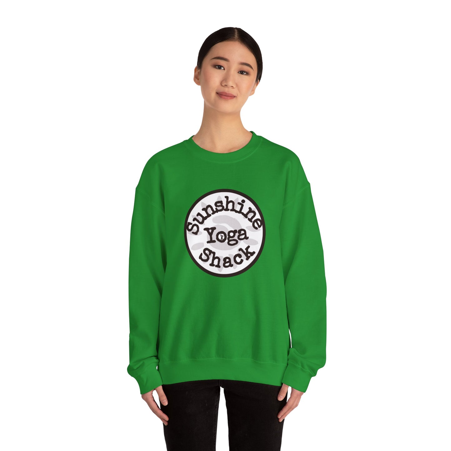 Sunshine Yoga Shack Unisex Crewneck Sweatshirt - Cozy Comfort for Yoga Lovers