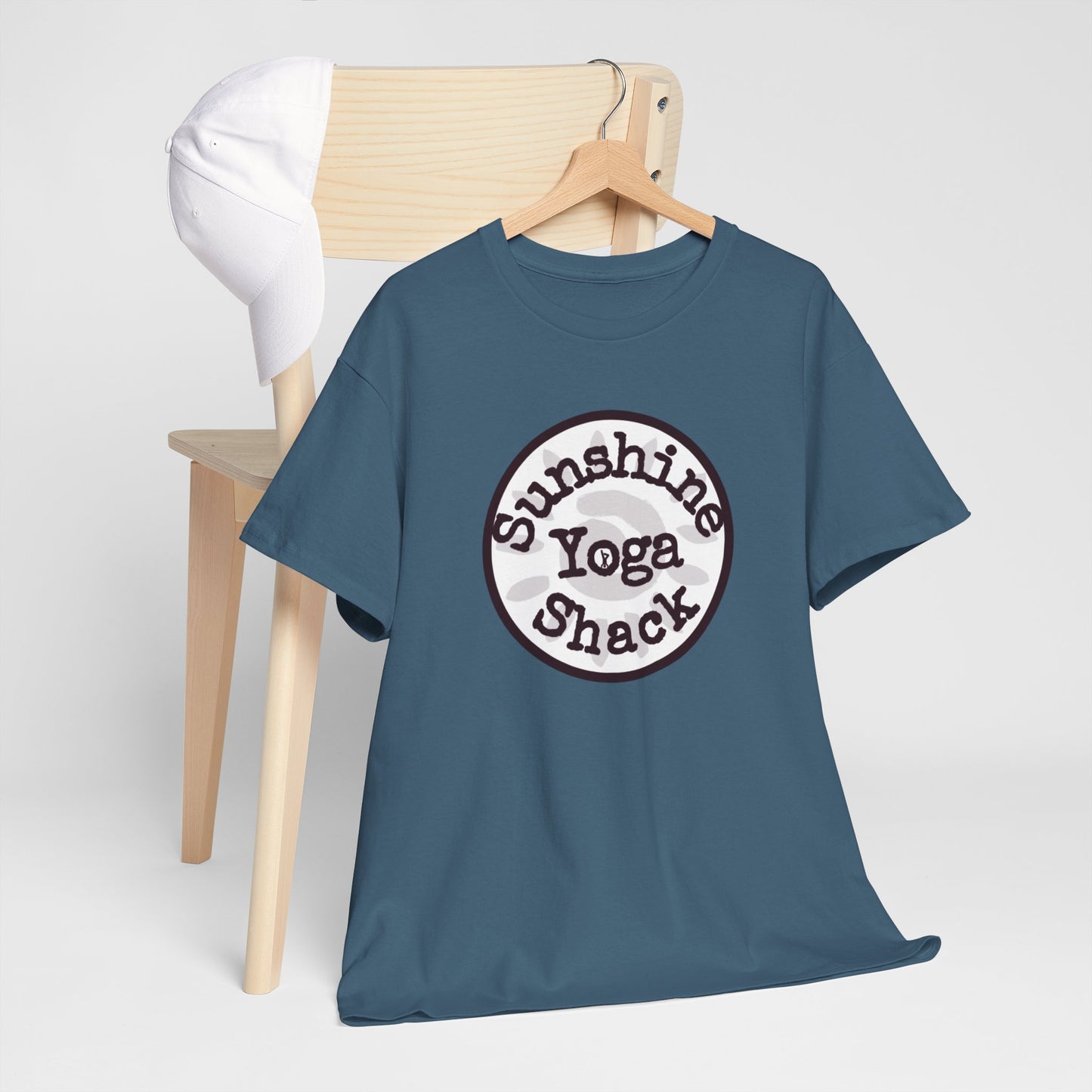 Sunshine Yoga Shack Unisex Heavy Cotton Tee - Perfect for Yoga & Relaxation