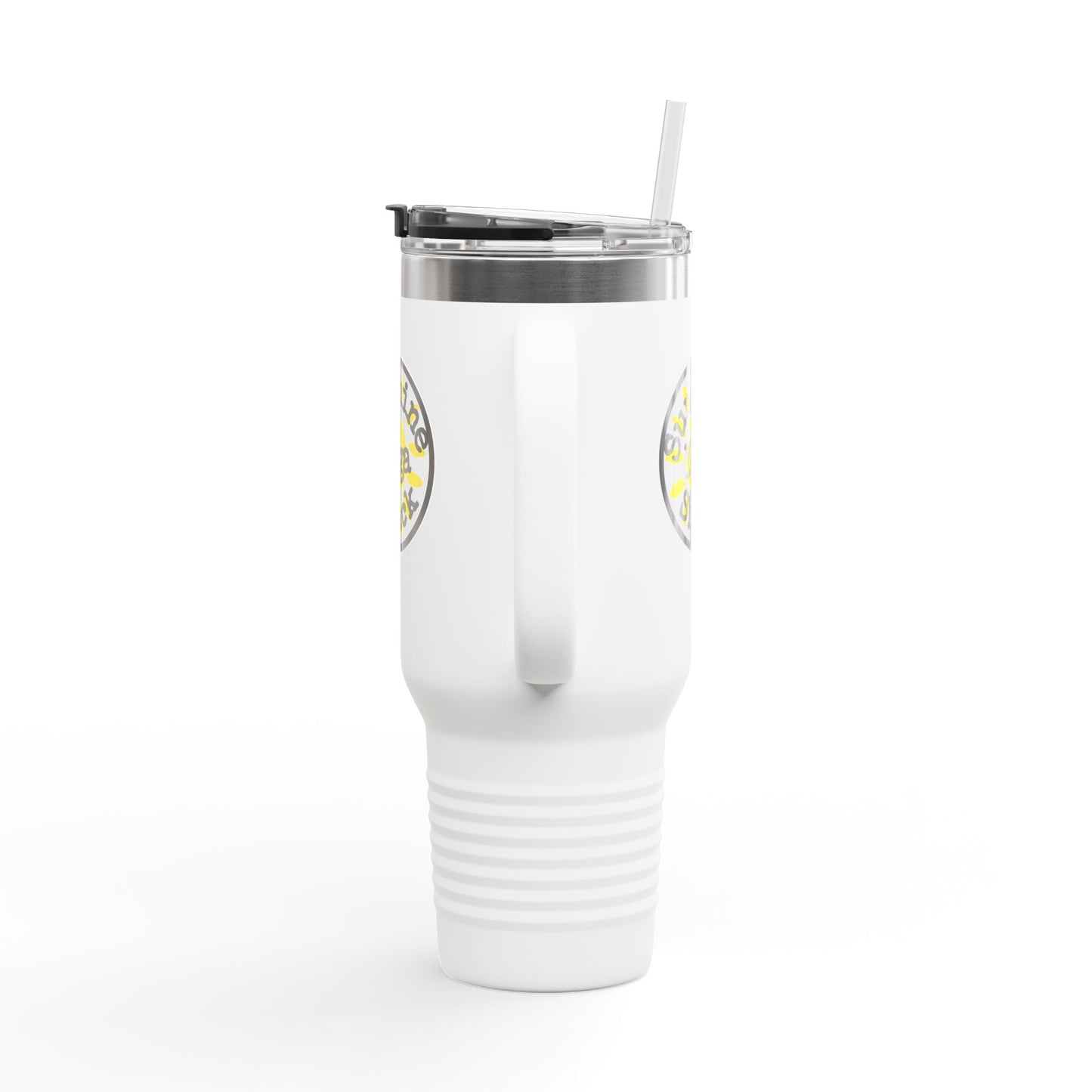 Sunshine Yoga Shack Insulated Travel Mug - 40oz, Perfect for Wellness Enthusiasts