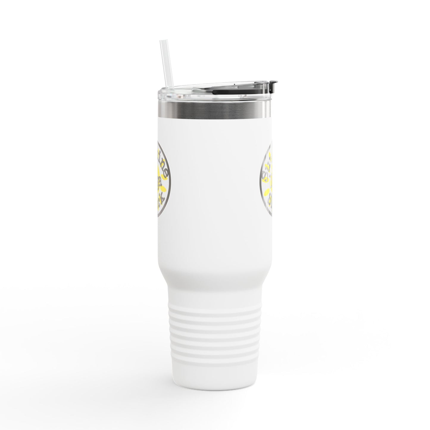 Sunshine Yoga Shack Insulated Travel Mug - 40oz, Perfect for Wellness Enthusiasts