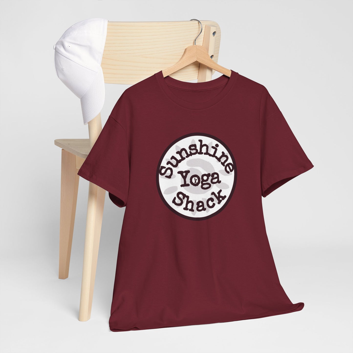 Sunshine Yoga Shack Unisex Heavy Cotton Tee - Perfect for Yoga & Relaxation
