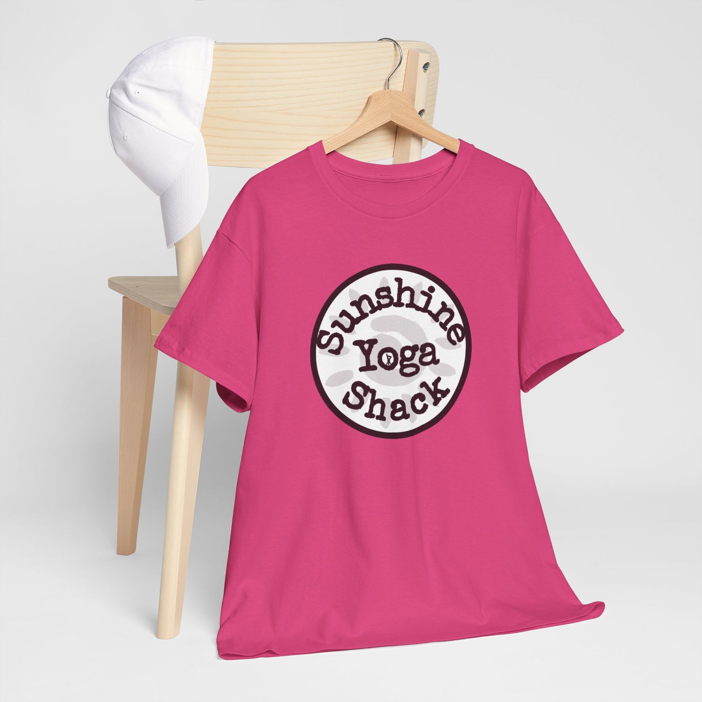 Sunshine Yoga Shack Unisex Heavy Cotton Tee - Perfect for Yoga & Relaxation