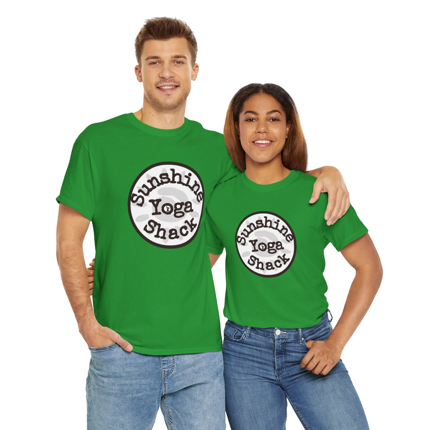 Sunshine Yoga Shack Unisex Heavy Cotton Tee - Perfect for Yoga & Relaxation