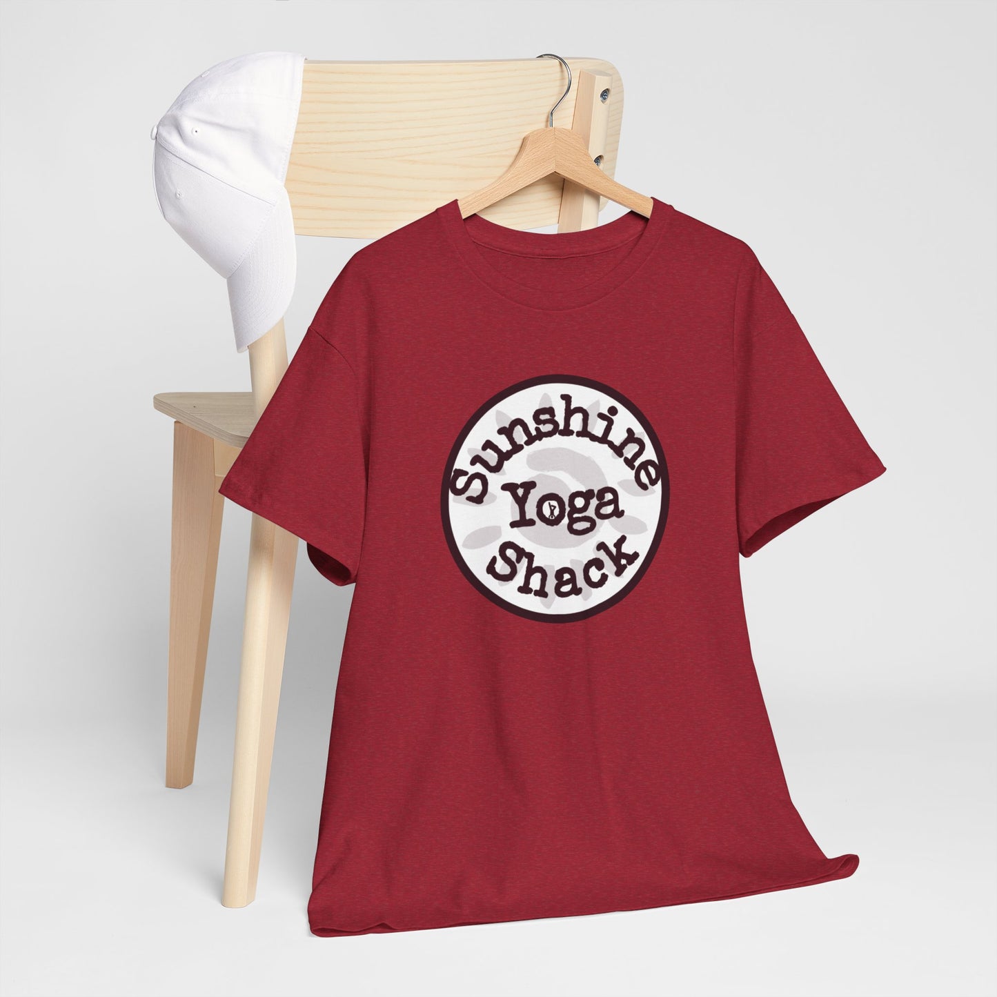 Sunshine Yoga Shack Unisex Heavy Cotton Tee - Perfect for Yoga & Relaxation