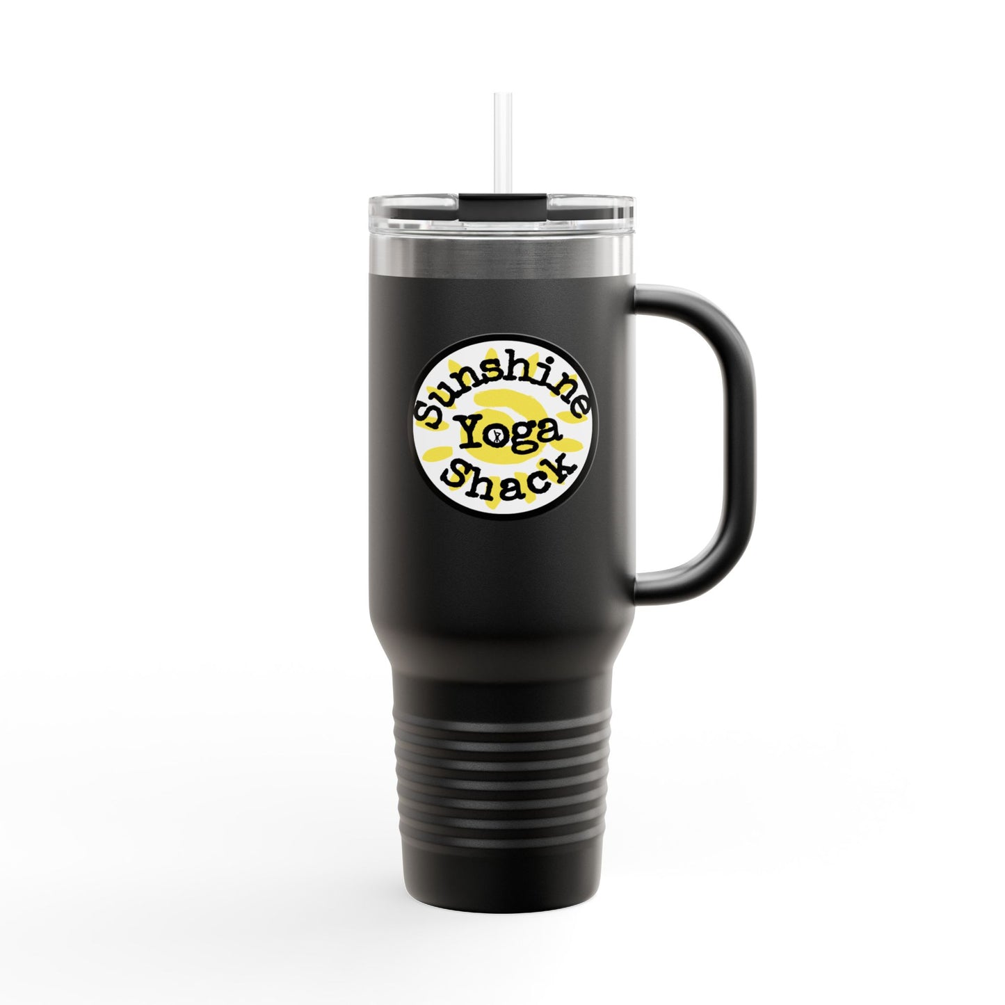 Sunshine Yoga Shack Insulated Travel Mug - 40oz, Perfect for Wellness Enthusiasts
