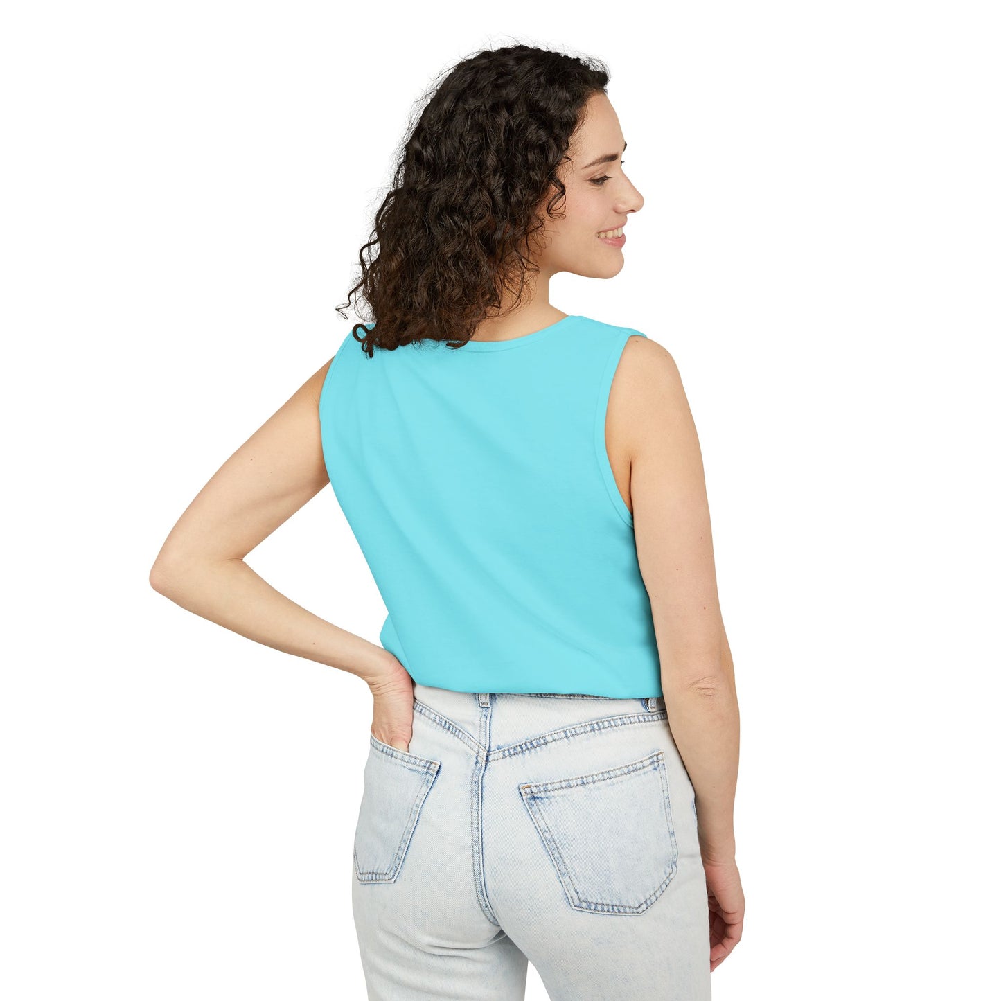 Sunshine Yoga Shack Unisex Garment-Dyed Tank Top - Perfect for Summer Yoga and Relaxation