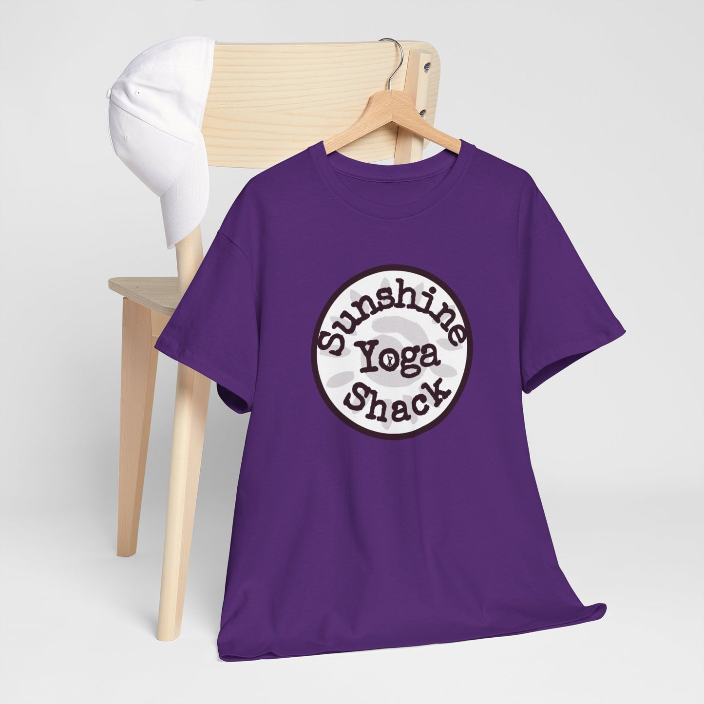 Sunshine Yoga Shack Unisex Heavy Cotton Tee - Perfect for Yoga & Relaxation