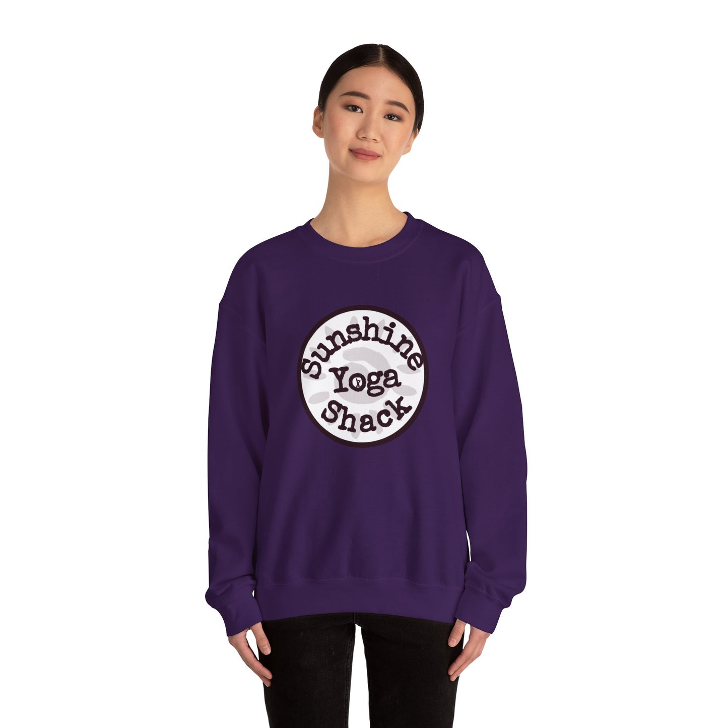 Sunshine Yoga Shack Unisex Crewneck Sweatshirt - Cozy Comfort for Yoga Lovers