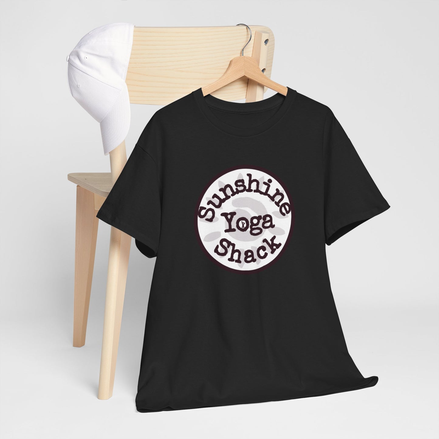 Sunshine Yoga Shack Unisex Heavy Cotton Tee - Perfect for Yoga & Relaxation