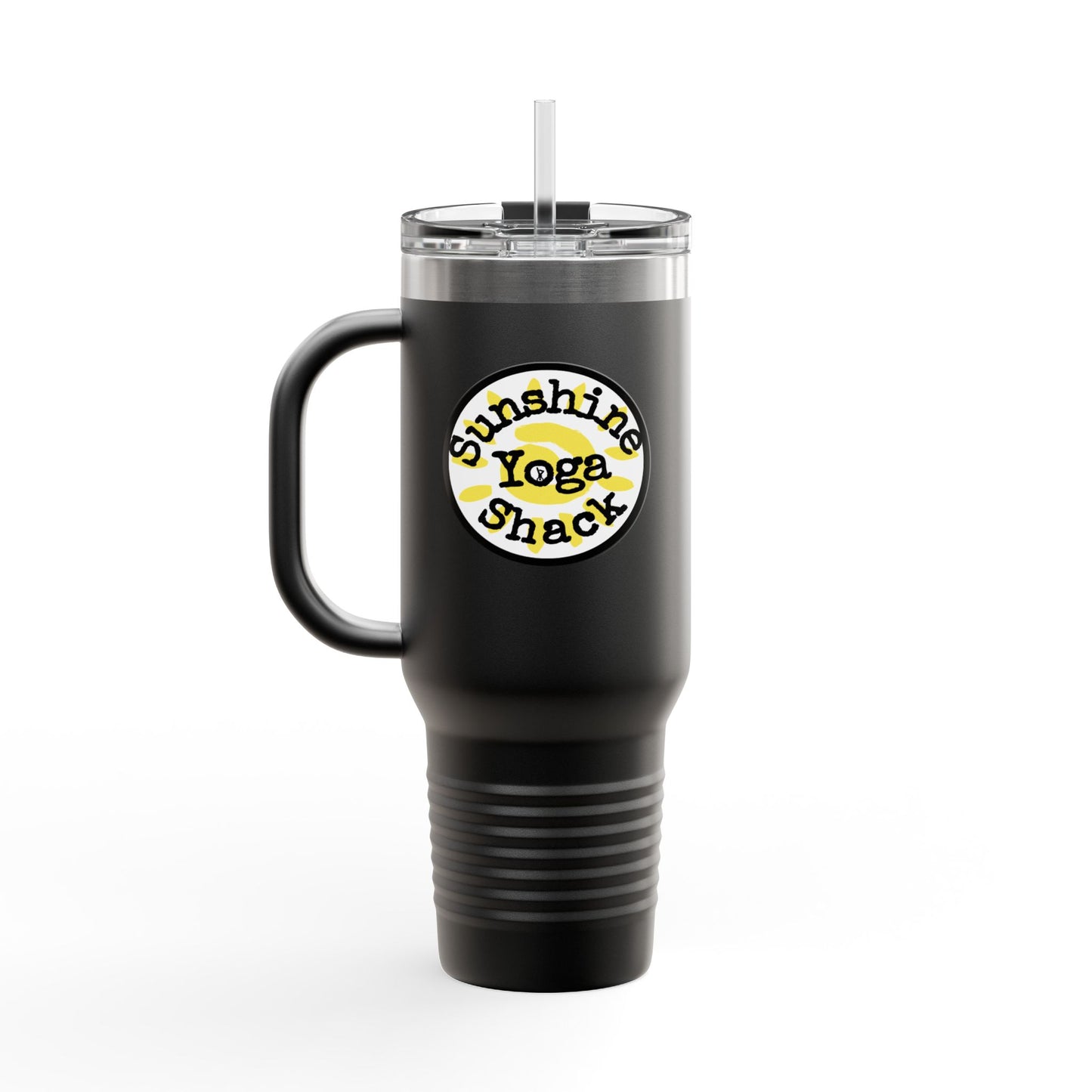 Sunshine Yoga Shack Insulated Travel Mug - 40oz, Perfect for Wellness Enthusiasts