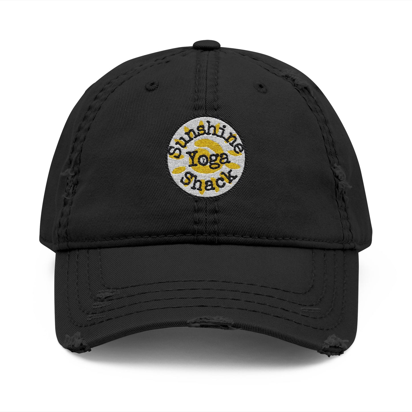 Distressed Dad Hat - Sunshine Yoga Shack Embroidered Cap
