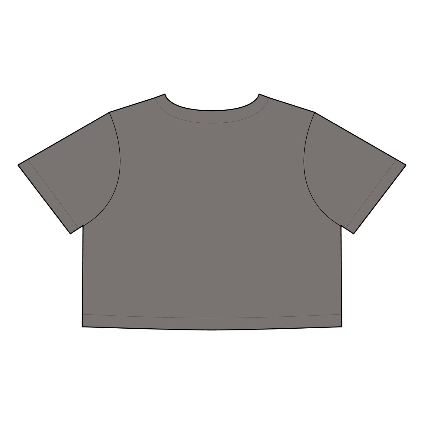 Women's Faded Crop Tee - Sunshine Yoga Shack Design