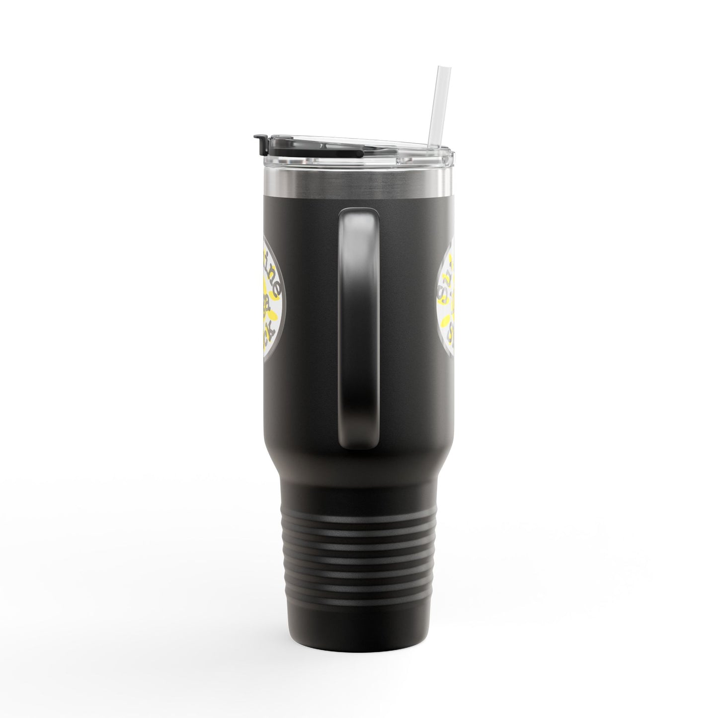 Sunshine Yoga Shack Insulated Travel Mug - 40oz, Perfect for Wellness Enthusiasts